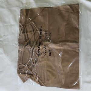 New Zenana Coffee Criss-cross Tank